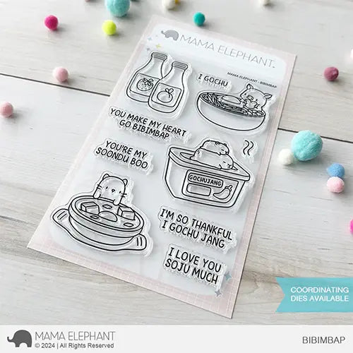 Mama Elephant Bibimbap Clear Stamps