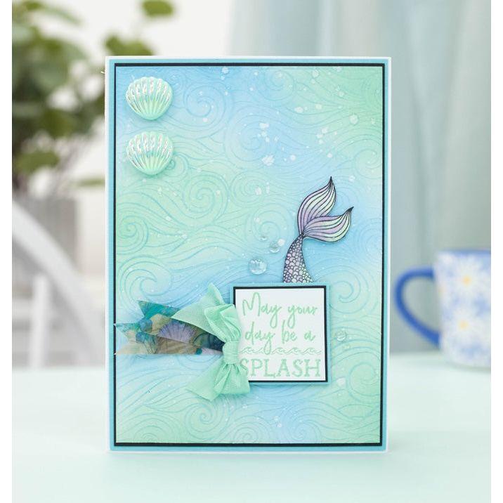 Crafter's Companion Shell Embellishments s-eo-emb-shell may your day be a splash card