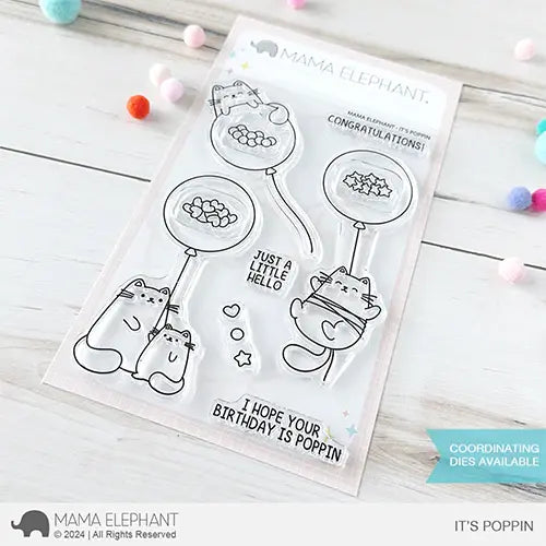 Mama Elephant It's Poppin Clear Stamps