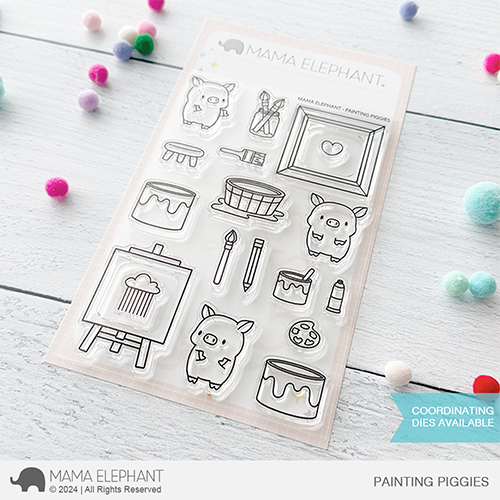 Mama Elephant Clear Stamps Painting Piggies