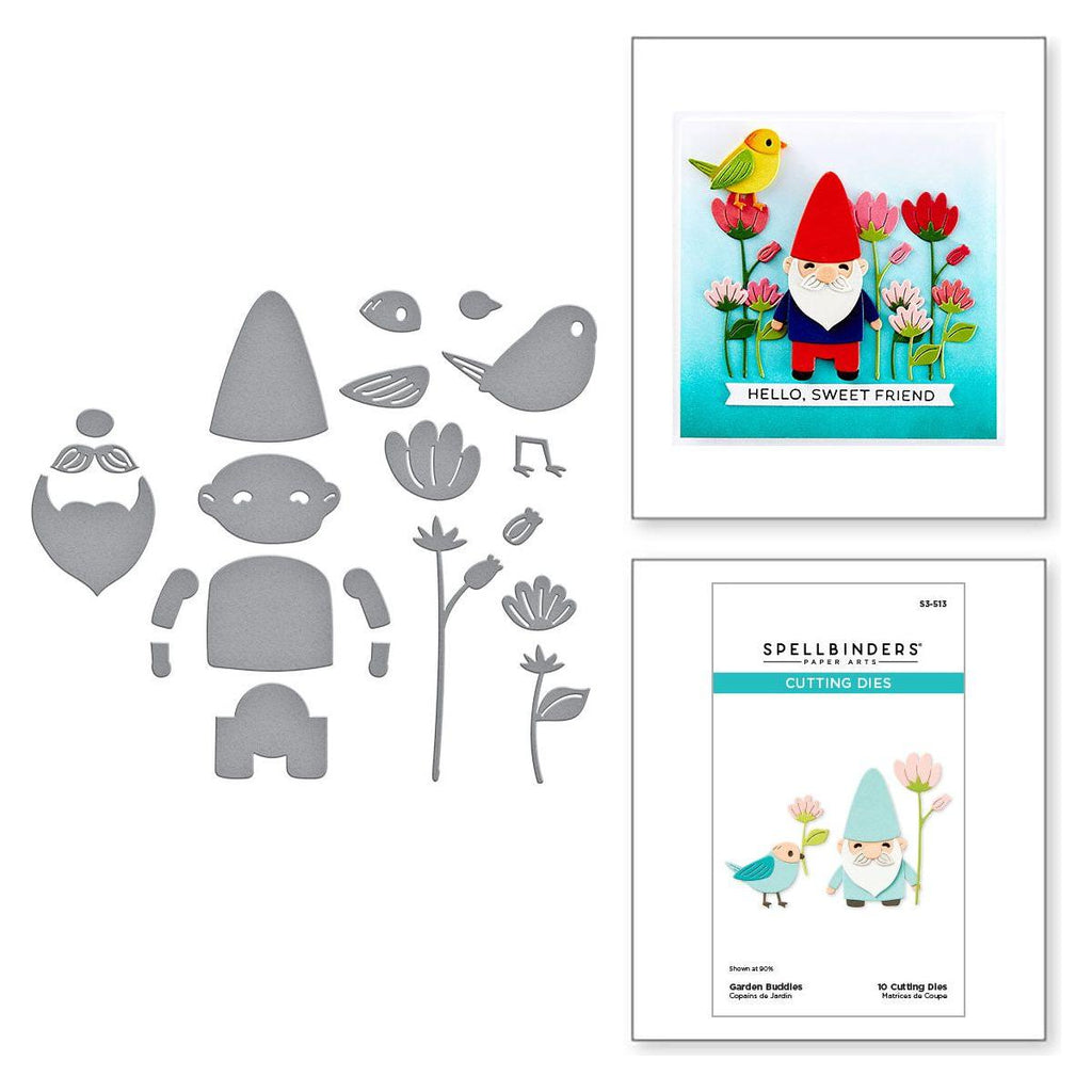 Spellbinders Garden Buddies Etched Dies s3-513