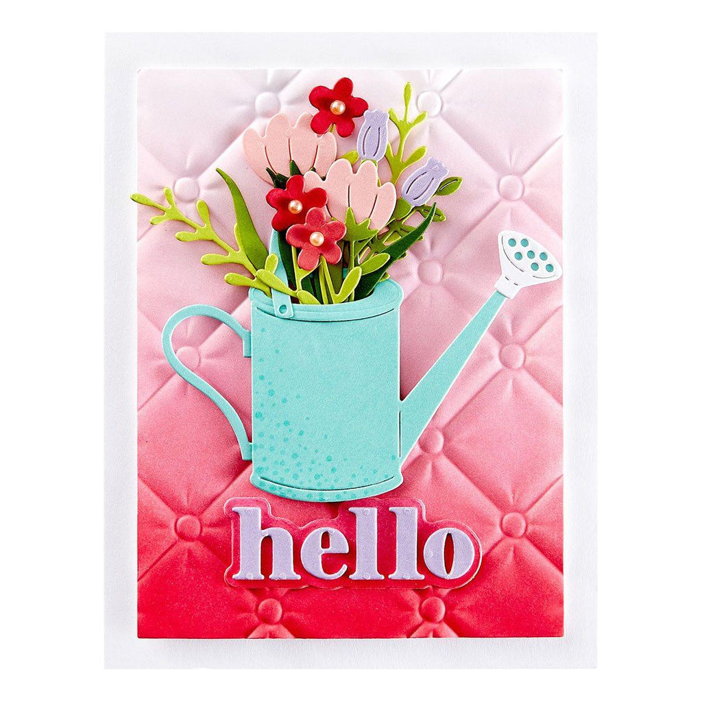 Spellbinders Sprinkle & Grow Etched Dies s4-1351 hello