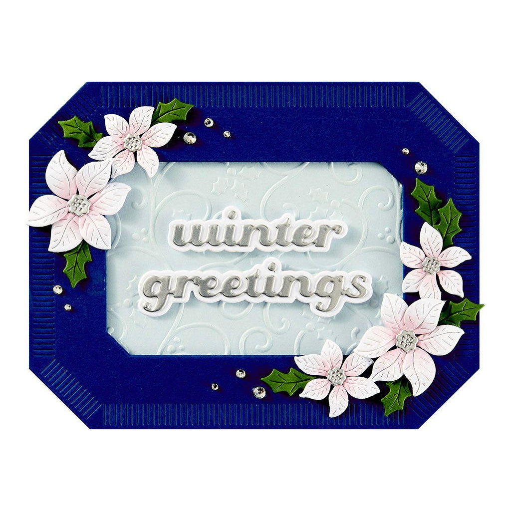 Spellbinders Emerald Cut Labels and Tag Etched Dies s5-641 winter greetings