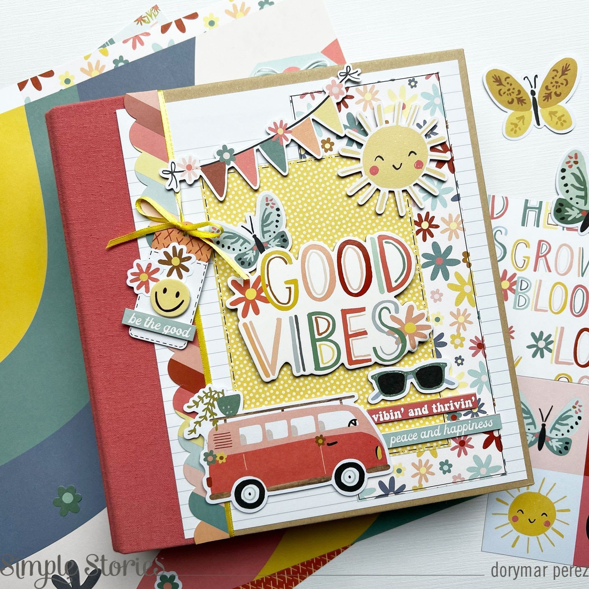 Hello Sunshine Mini Scrapbook Album Kit