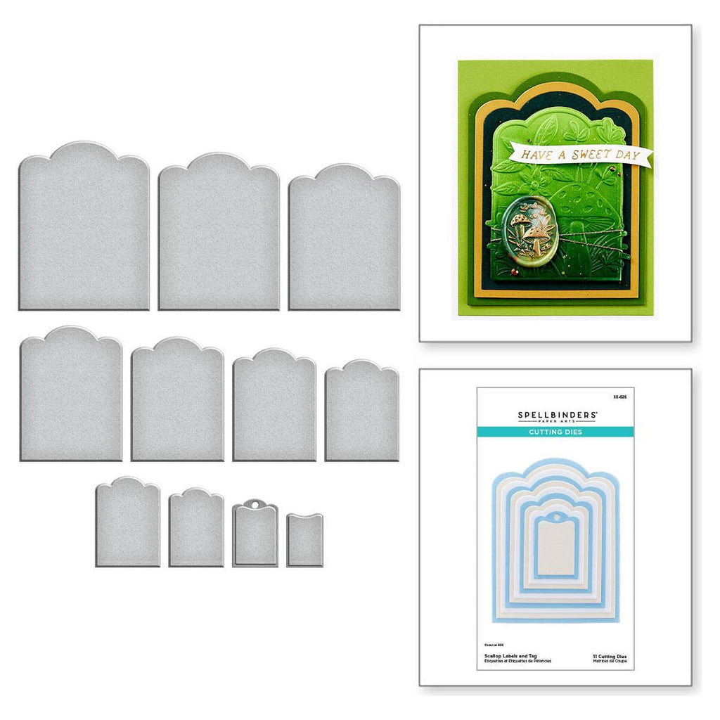 Spellbinders Scallop Labels and Tag Etched Dies s5-625 product image