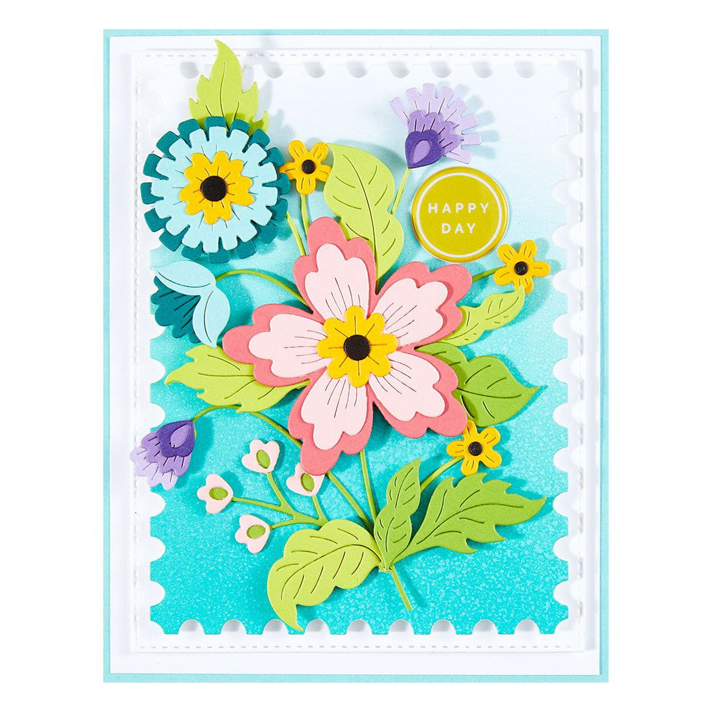 Spellbinders Bayfair Nested Postage Labels and Tag Etched Dies s5-635 happy day