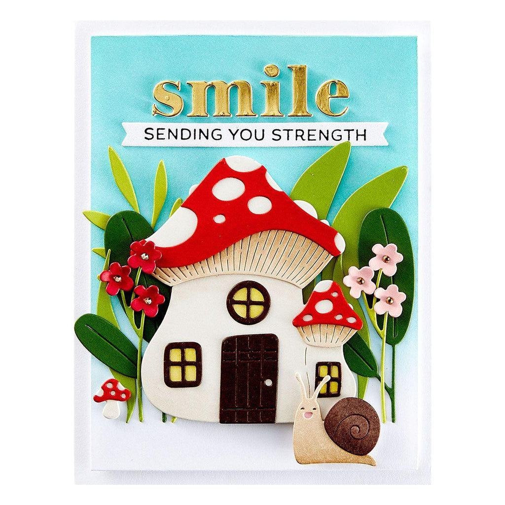 Spellbinders Mushroom Mansion Etched Dies s5-639 smile