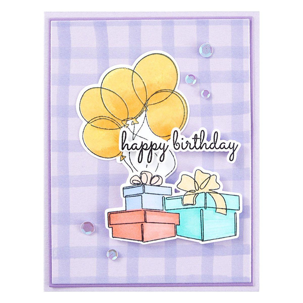 Spellbinders Birthday Party Etched Dies s5-640 happy birthday