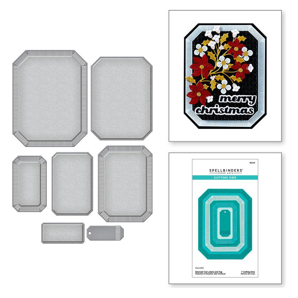 Spellbinders Emerald Cut Labels and Tag Etched Dies s5-641