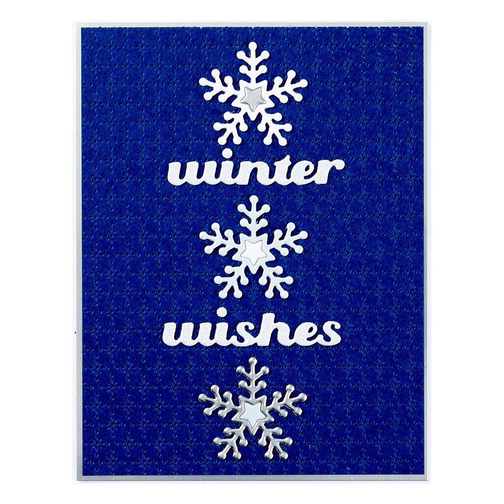 Spellbinders Starshine Background Etched Dies s5-645 winter