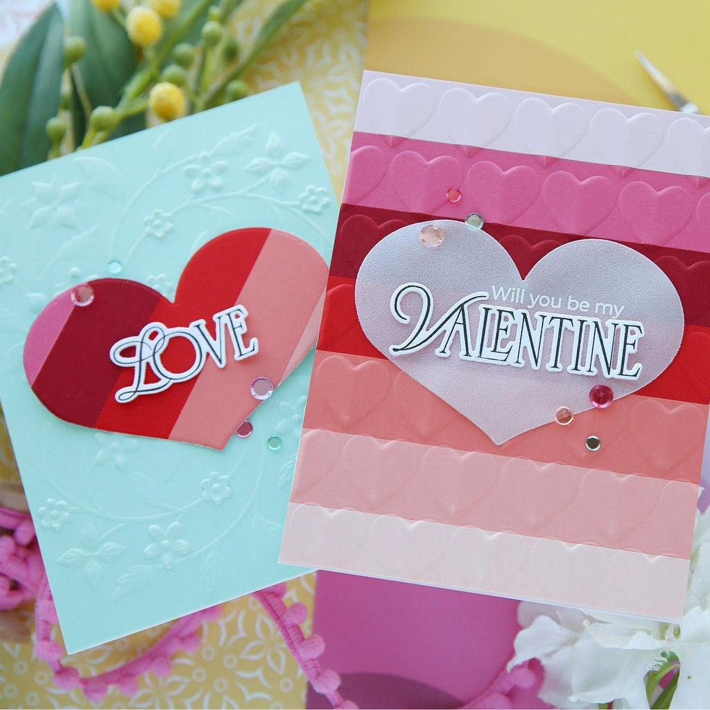 Simon Says Stamp Lined Heart Wafer Dies 1233sdc To Be Loved Love Cards | color-code:ALT01