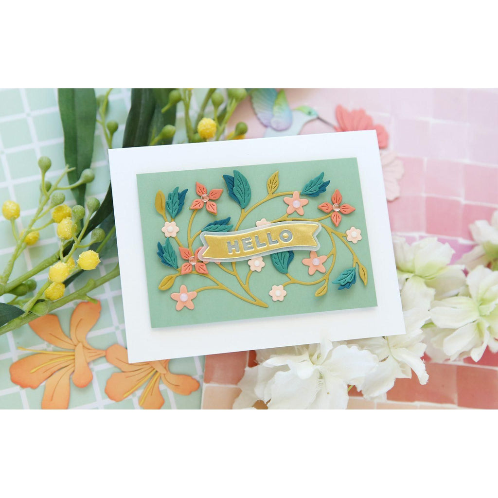 Honey Bee Back To Basics Gem Stickers hbgs-028 Intricate Floral Greeting Card | color-code:ALT09