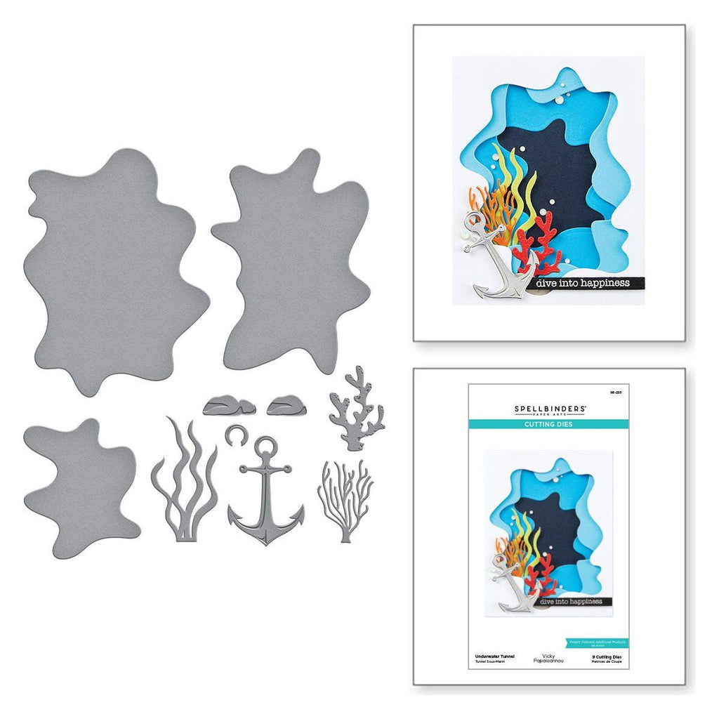 Spellbinders Underwater Tunnel Etched Dies s6-235 product image