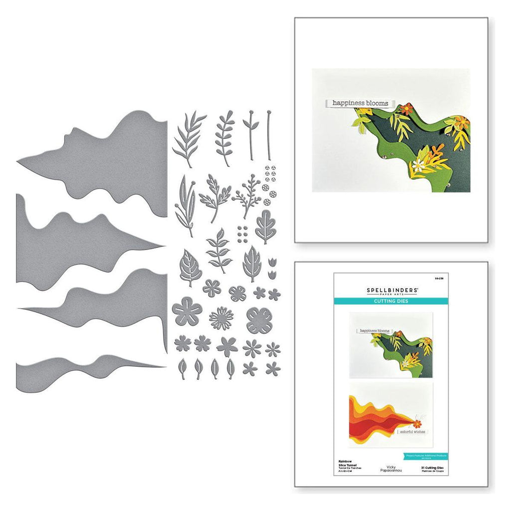 Spellbinders Rainbow Slice Tunnel Etched Dies s6-236 product image