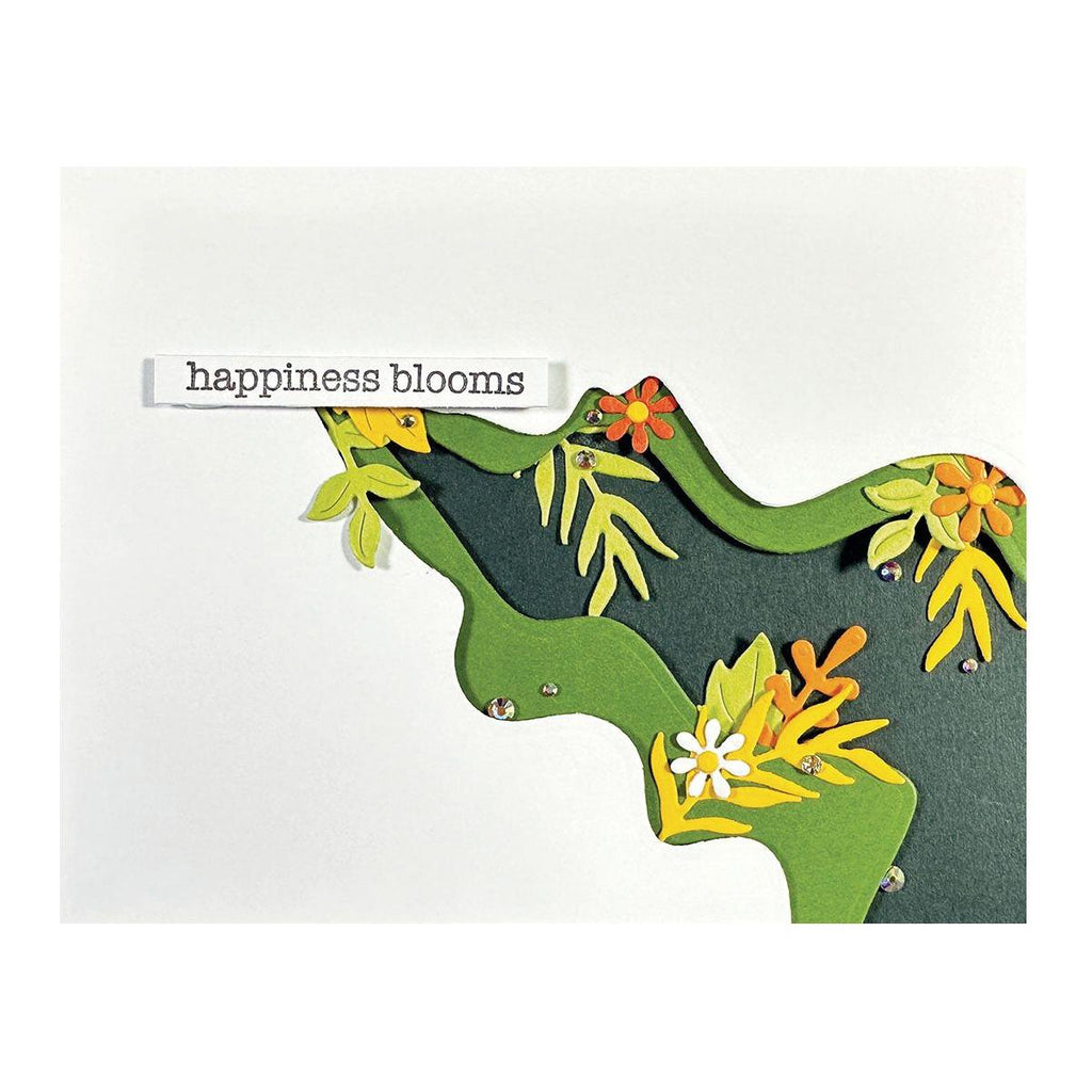 Spellbinders Rainbow Slice Tunnel Etched Dies s6-236 happiness blooms