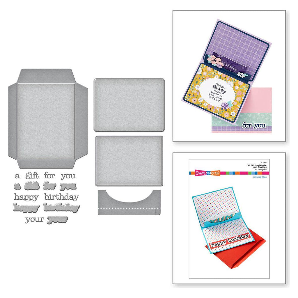 Stampendous A2 Gift Card Holder and Envelope Etched Dies s7-247 product image