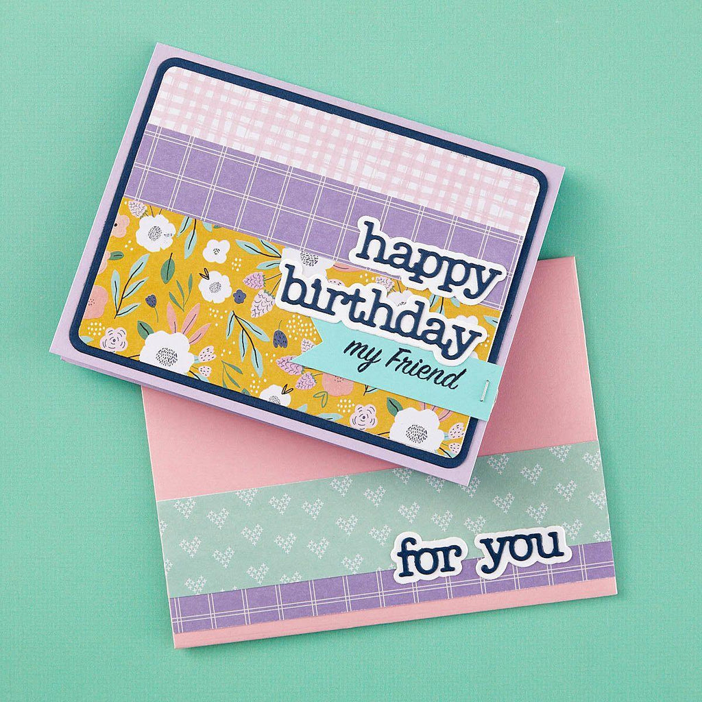 Stampendous A2 Gift Card Holder and Envelope Etched Dies s7-247 pretty pastels