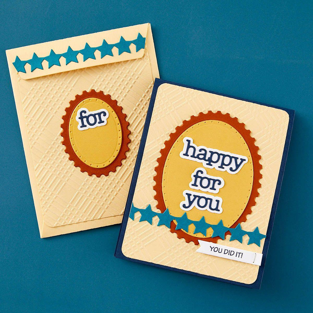 Stampendous A2 Gift Card Holder and Envelope Etched Dies s7-247 you did it