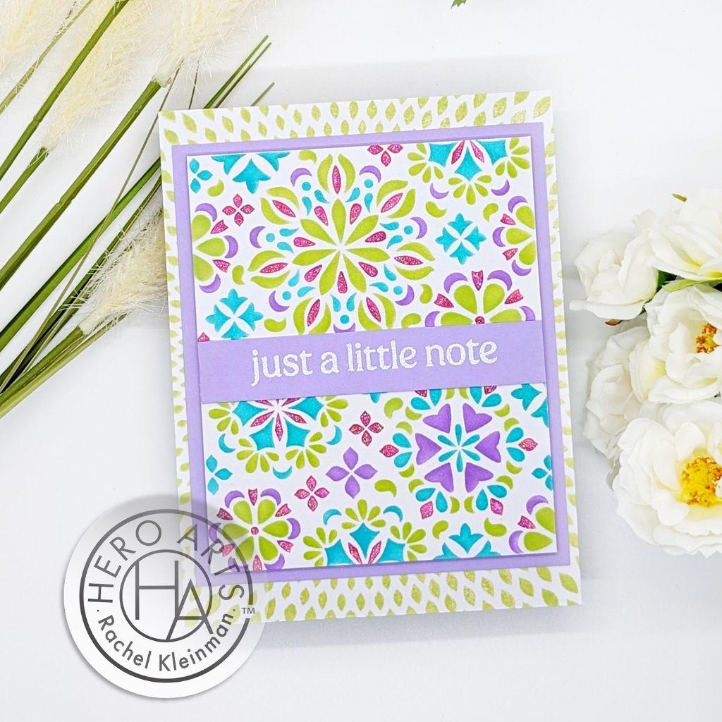 Hero Arts Color Layering Mandala Flower Pattern Stencils sa263 just a little note