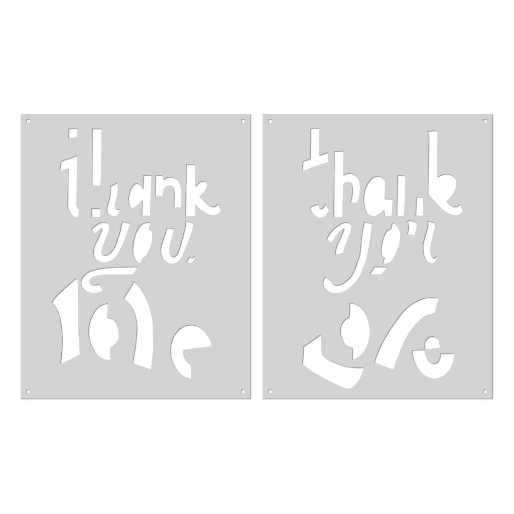 Hero Arts Color Layering Thank You Love Stencils sa266