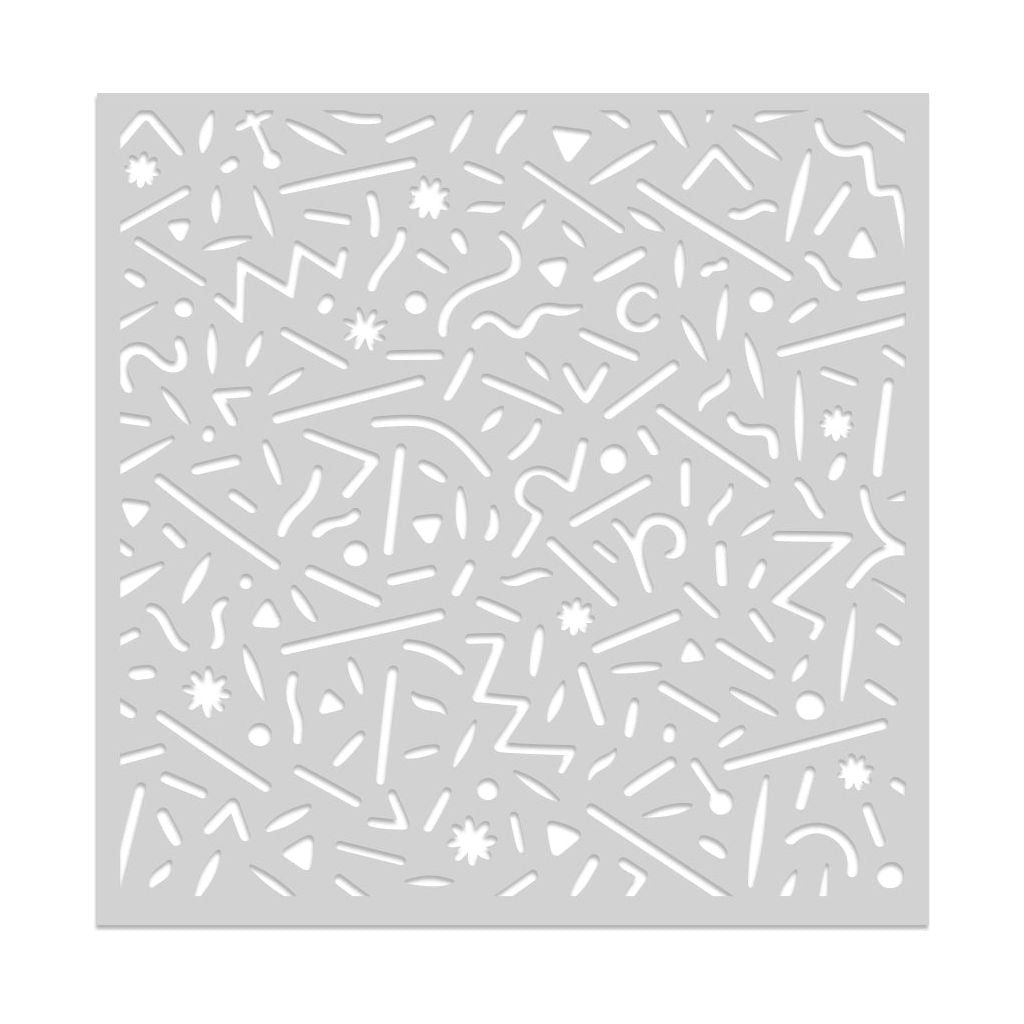 Hero Arts Dancing Lines Stencil sa280