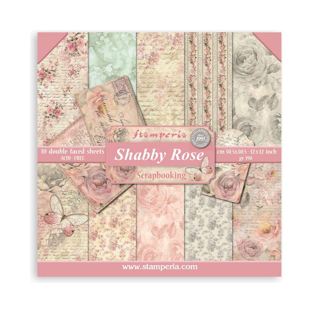 Stamperia SHABBY ROSE 12x12 Paper sbbl12