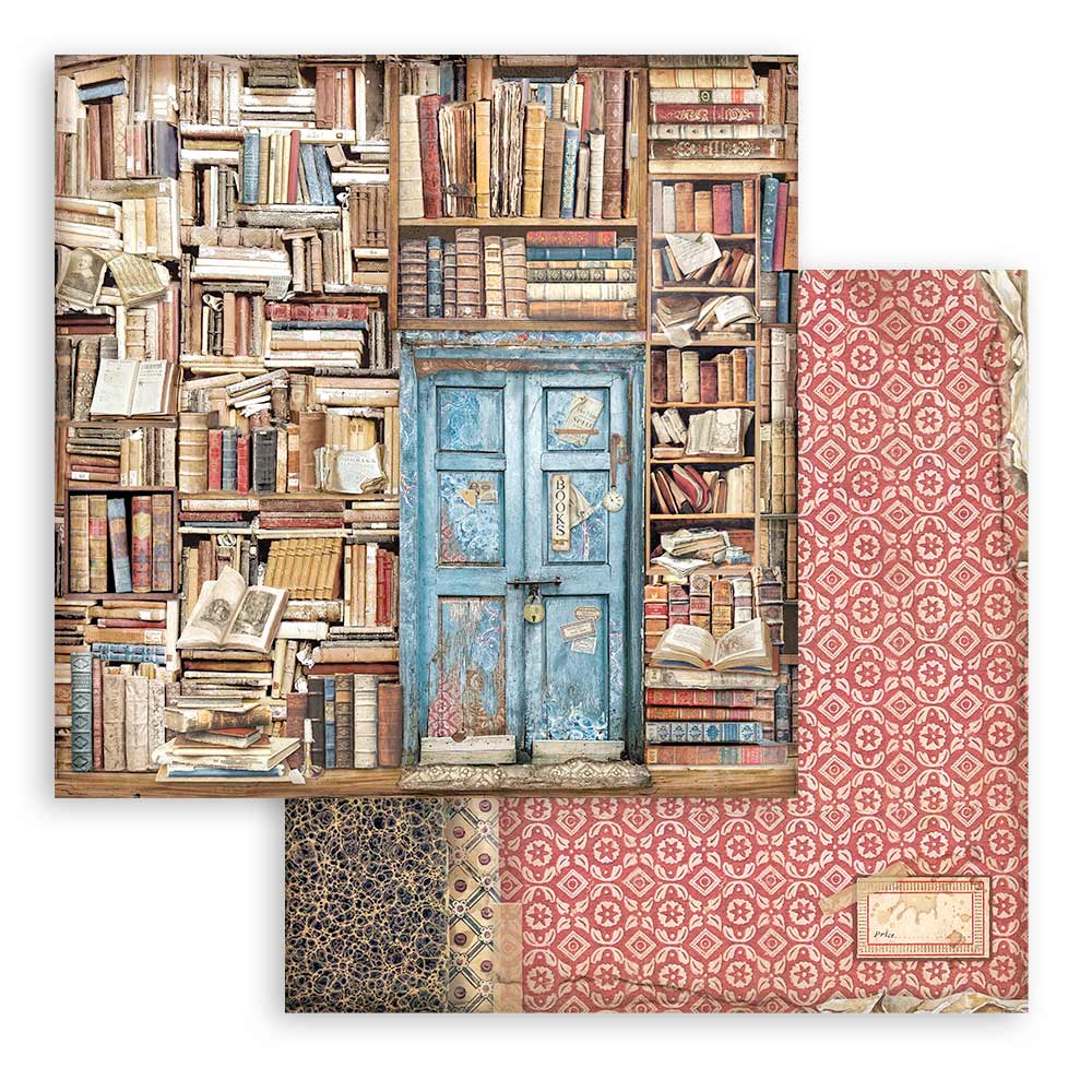 Stamperia Vintage Library 12 x 12 Paper sbbl132 page 4