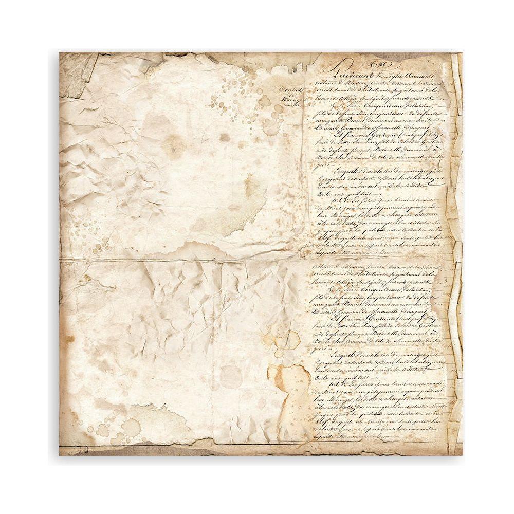 Stamperia Vintage Library Maxi Background 12 x 12 Paper sbbl133 page 13