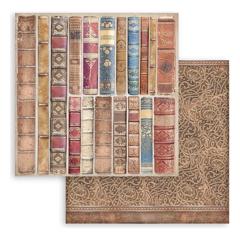 Stamperia Vintage Library Maxi Background 12 x 12 Paper sbbl133 page 3