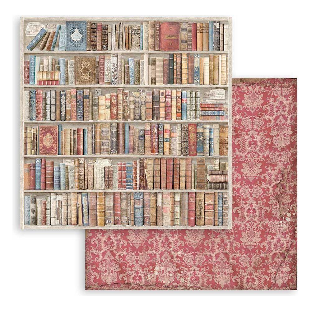 Stamperia Vintage Library Maxi Background 12 x 12 Paper sbbl133 page 6