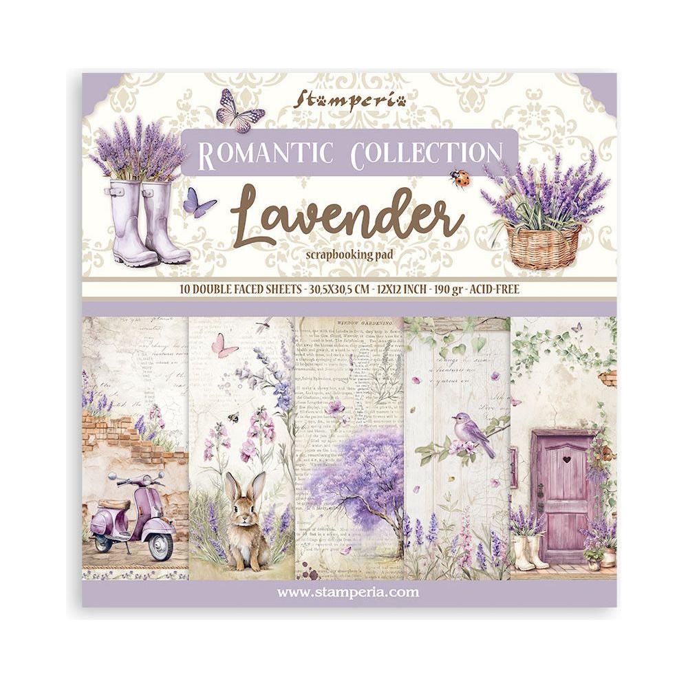 Stamperia Romantic Lavender 12x12 Paper sbbl155