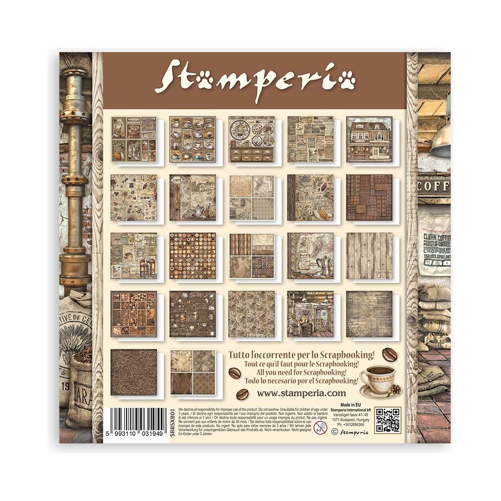 Stamperia Coffee and Chocolate 8x8 Single-Sided Paper Sbbsxb01