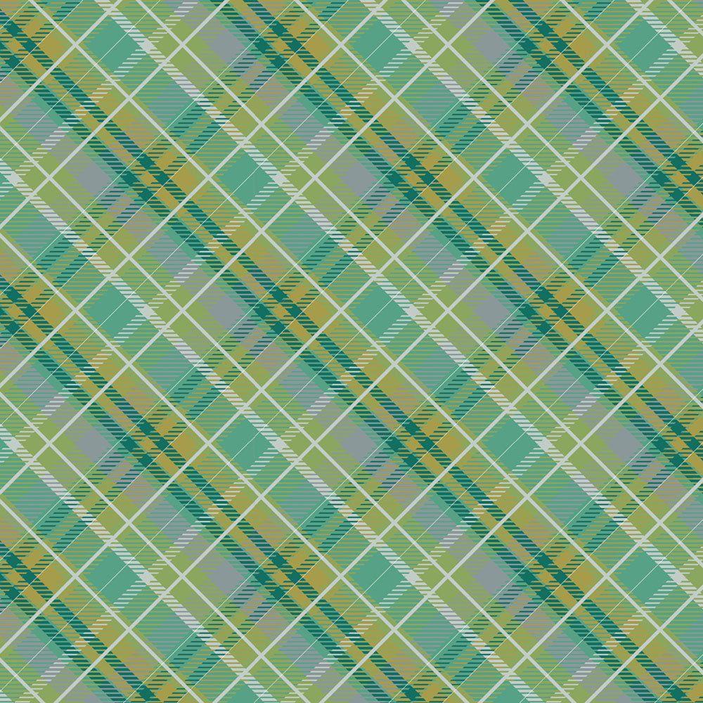 Crafter's Companion Thankful And Blessed 6 x 6 Paper Pad ng-tab-pad6 Light Green And Blue Plaid