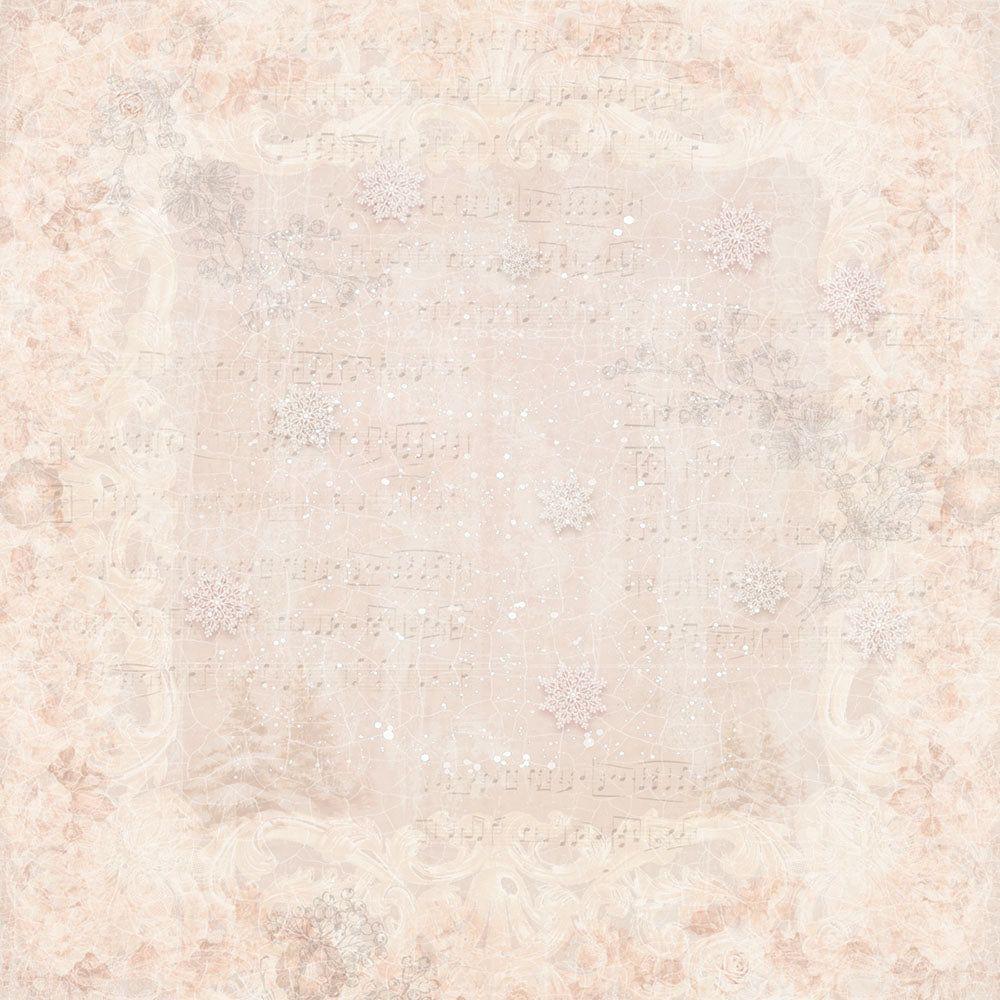 Crafter's Companion Christmas Rose 6 x 6 Vellum Pad s-cr-velpad6 Faded Holiday Musical Notes