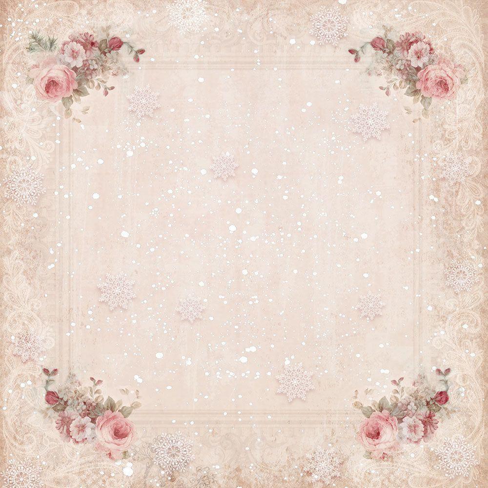 Crafter's Companion Christmas Rose 6 x 6 Vellum Pad s-cr-velpad6 Ornate Holiday Frame