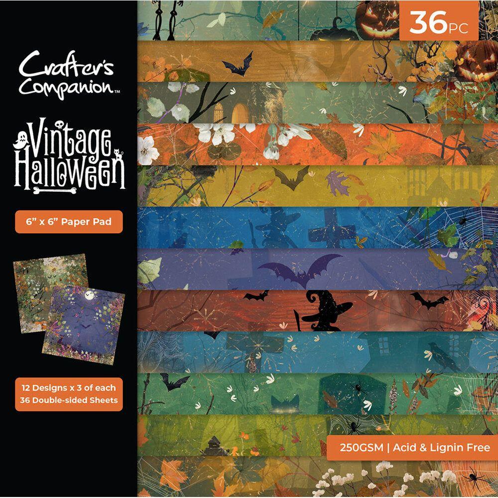 Crafter's Companion Vintage Halloween 6 x 6 Paper Pad vhal-pad6