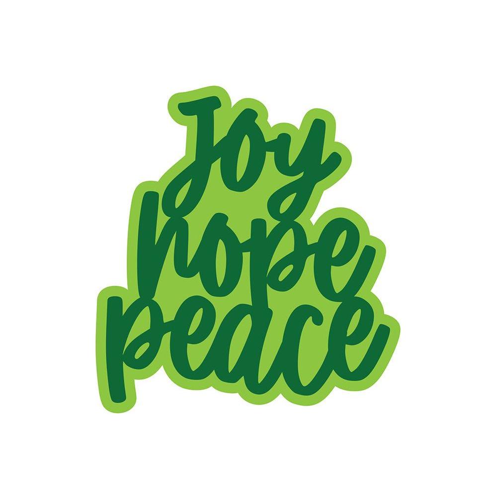 PhotoPlay Joy Hope Peace Large Phrase And Shadow Dies sis4180 Detailed Product View