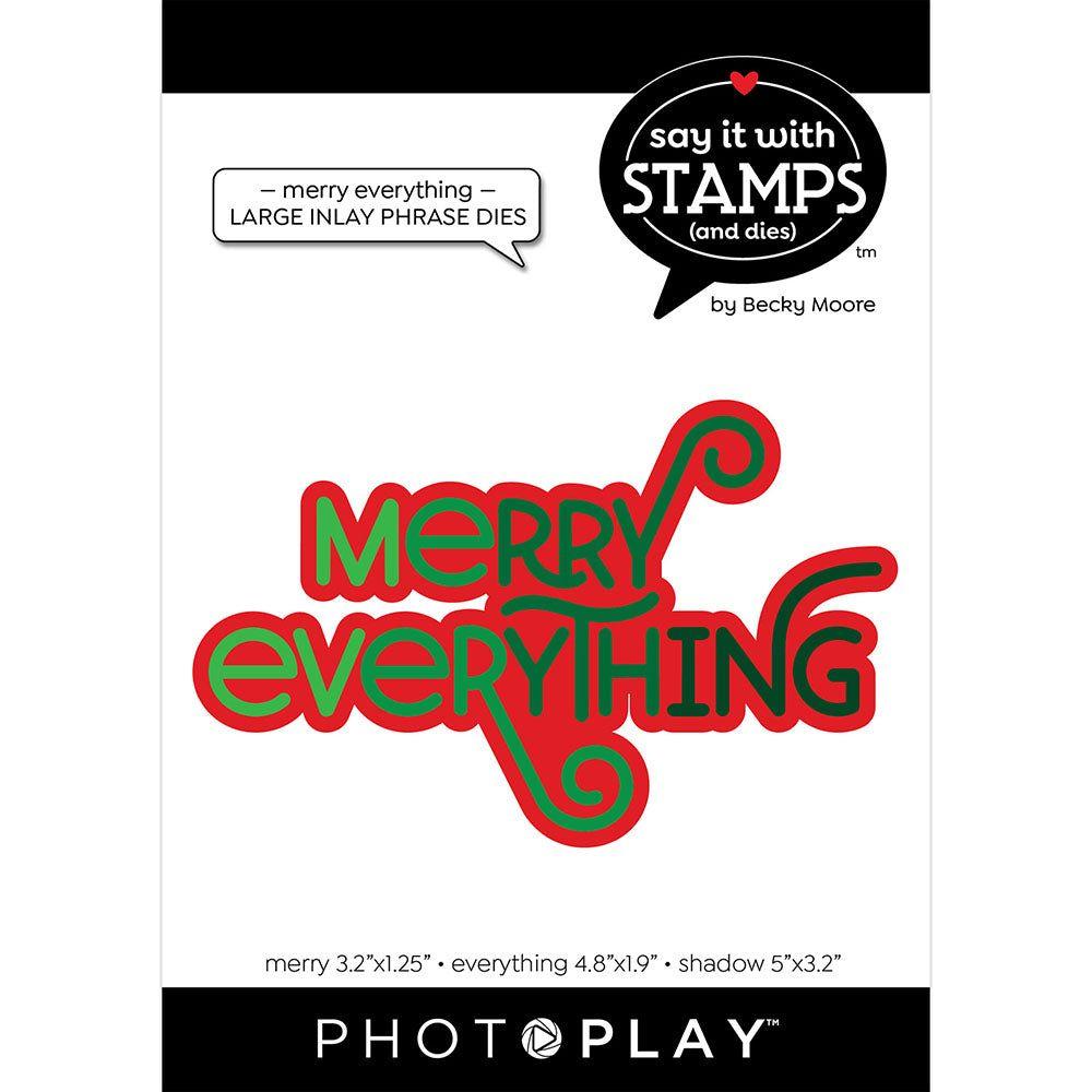 PhotoPlay Merry Everything Large Inlay Phrase Die sis4187