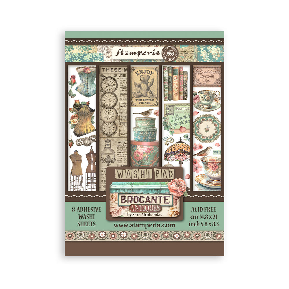 Stamperia Romance Forever Washi Pad Sheets A5 sbw02 – Simon Says Stamp