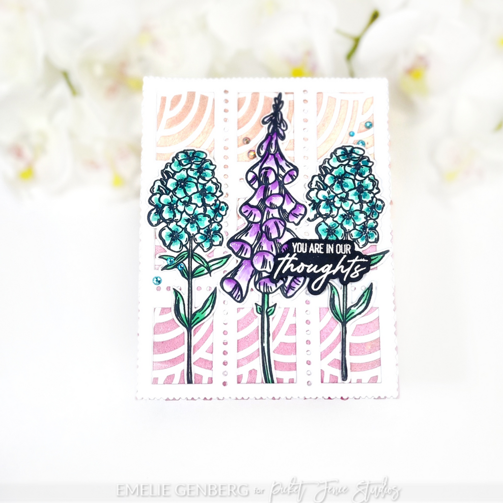 Picket Fence Studios Rainbow Dreams Stencil sc-392 in our thoughts