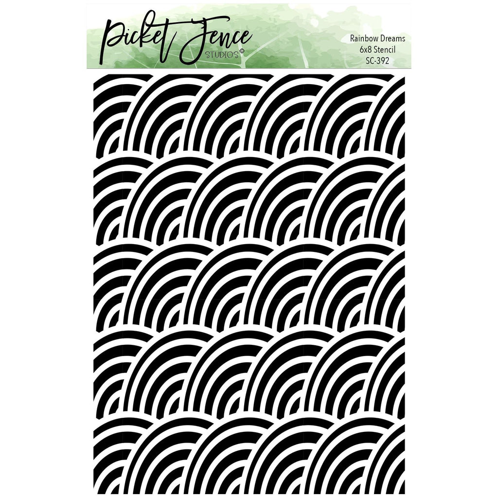 Picket Fence Studios Rainbow Dreams Stencil sc-392