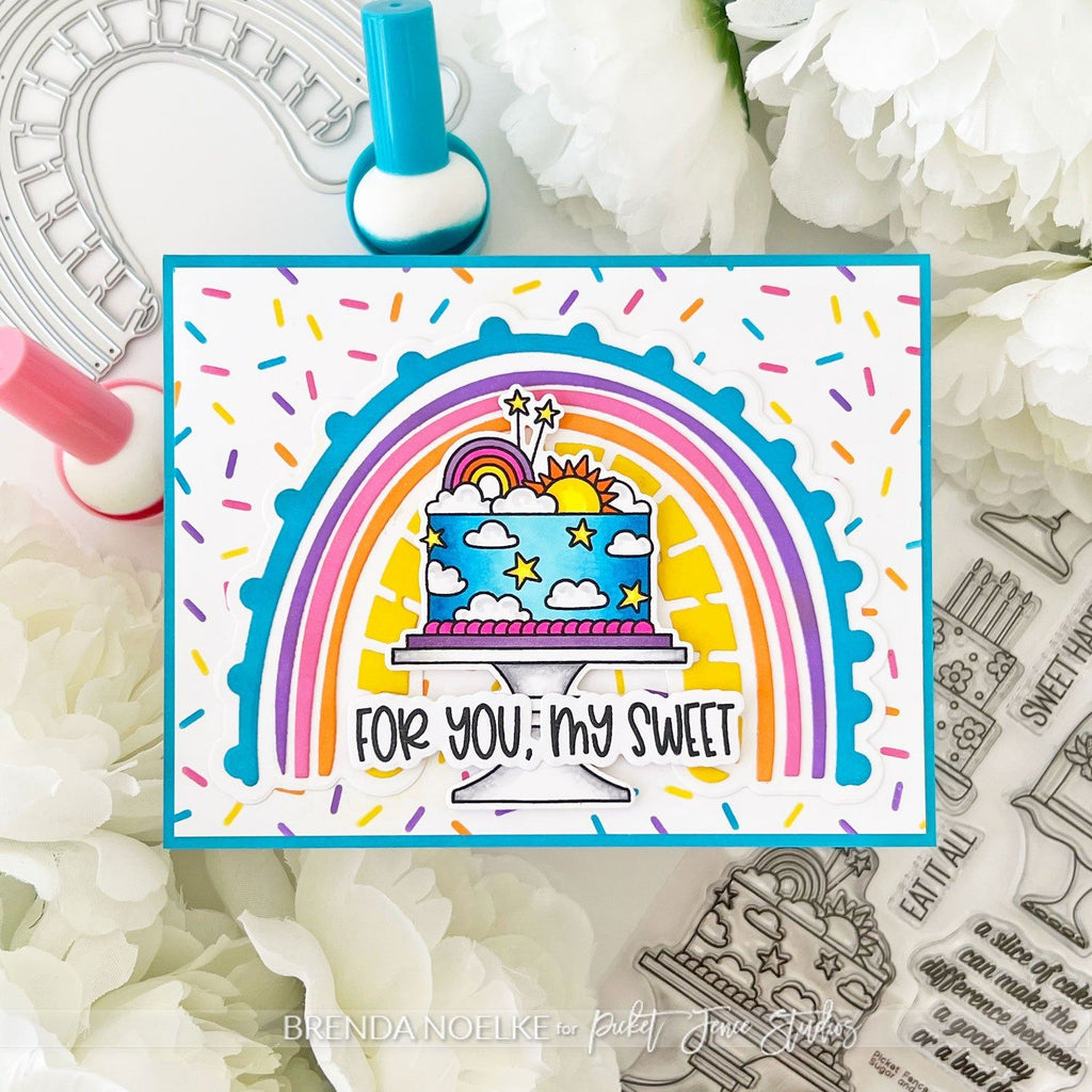 Picket Fence Studios Sprinkles Layering Stencils sc-430 for you my sweet