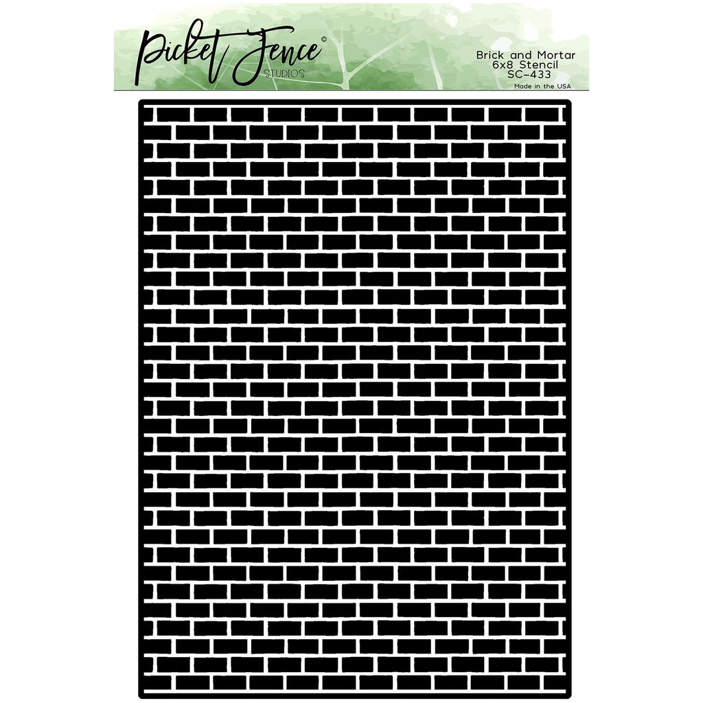 Picket Fence Studios Brick and Mortar Stencil sc-433