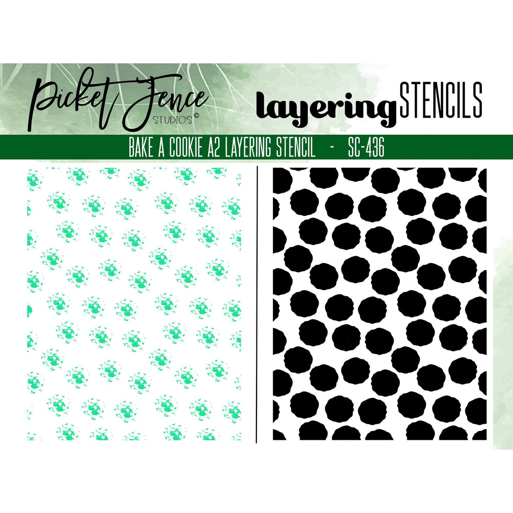 Picket Fence Studios Bake a Cookie A2 Layering Stencils sc-436