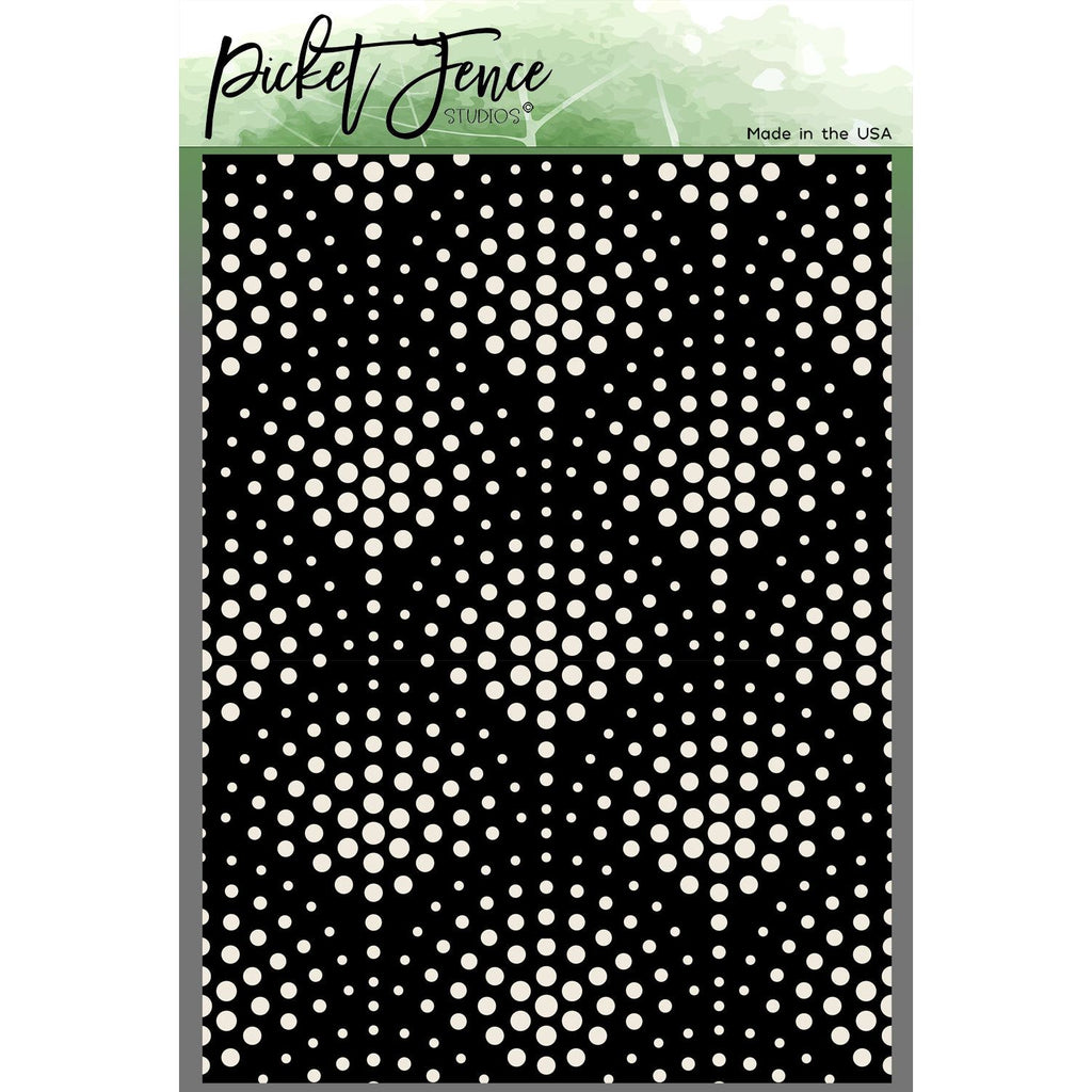 Picket Fence Studios The Center Polka Dot 6x8 Stencil sc-442