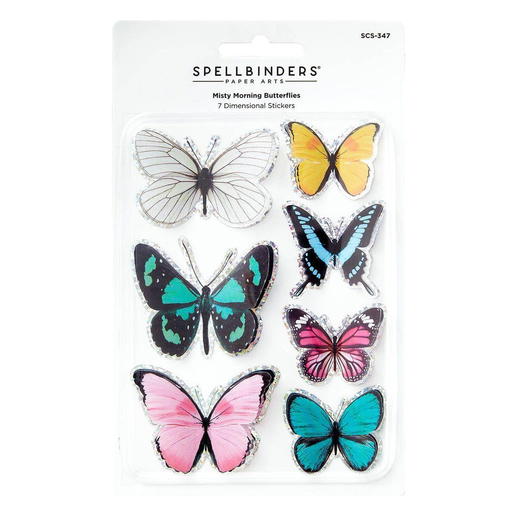 Spellbinders Misty Morning Butterflies Stickers scs-347