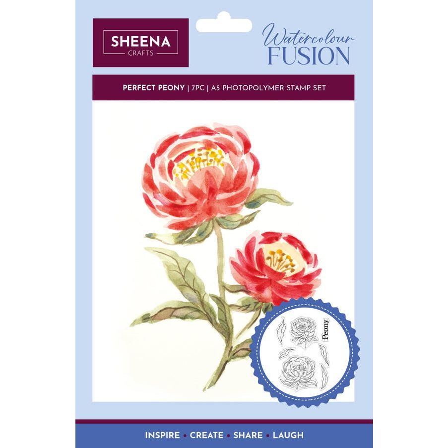 Crafter's Companion Perfect Peony Clear Stamps sd-wf-stp-pepe