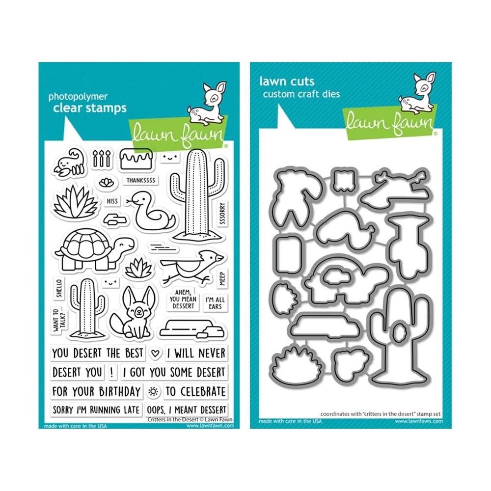 Lawn Fawn Critters in the Desert Clear Stamps and Dies Set