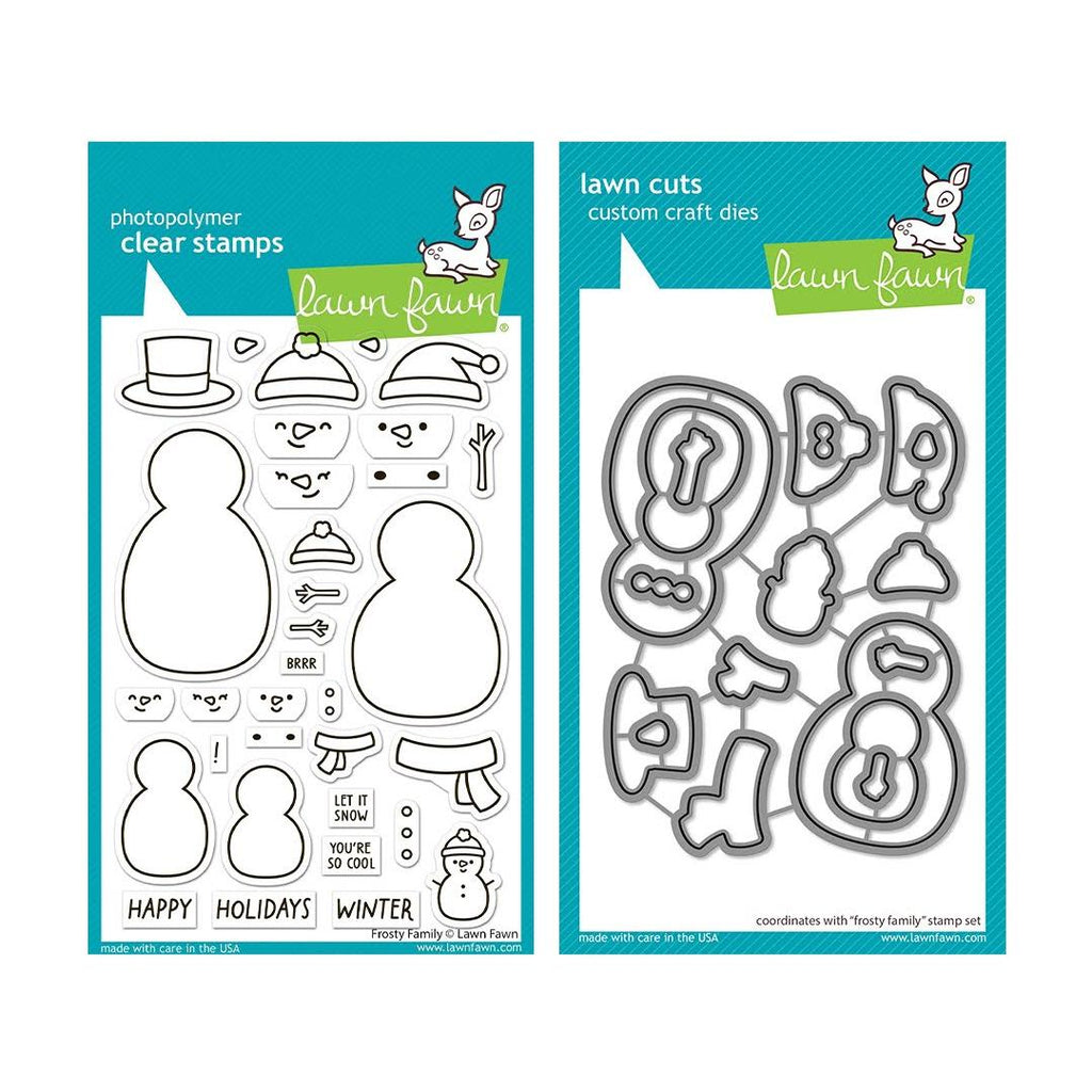 Lawn Fawn Frosty Family Stamps and Dies Set