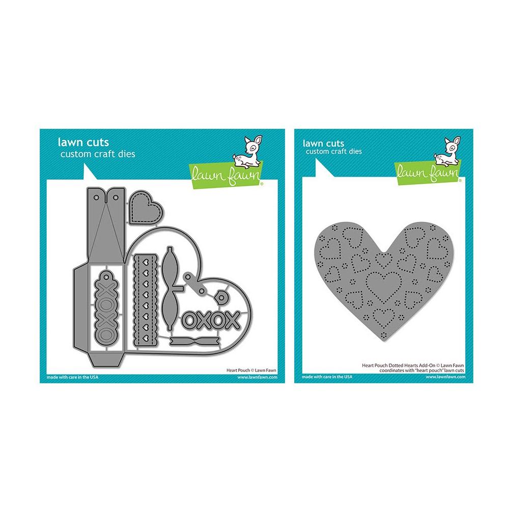 Lawn Fawn Set Heart Pouch and Add-On Dies